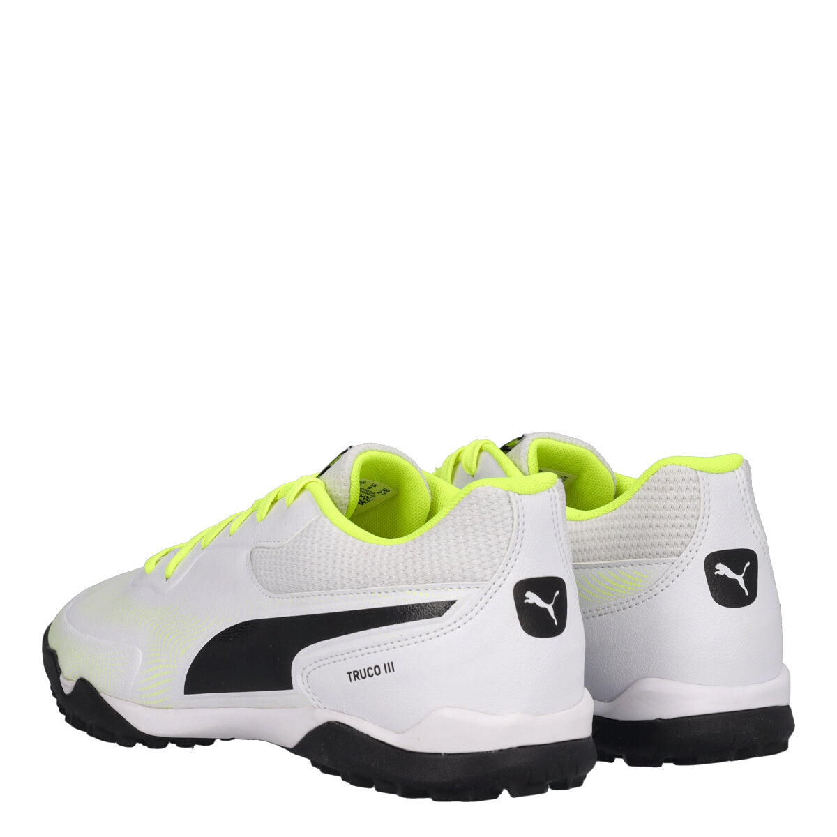 TRUCO III TT Scarpe da Calcio Indoor Uomo Bianche e Gialle Fluo