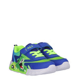 Sneakers Bambino T-Rex Blu e Verdi con Luci