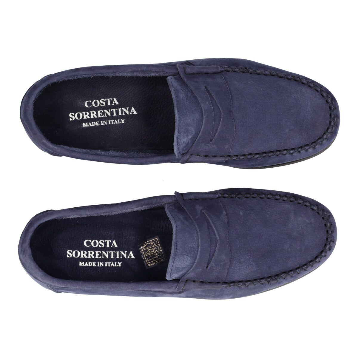 Mocassini Uomo Blu in Pelle