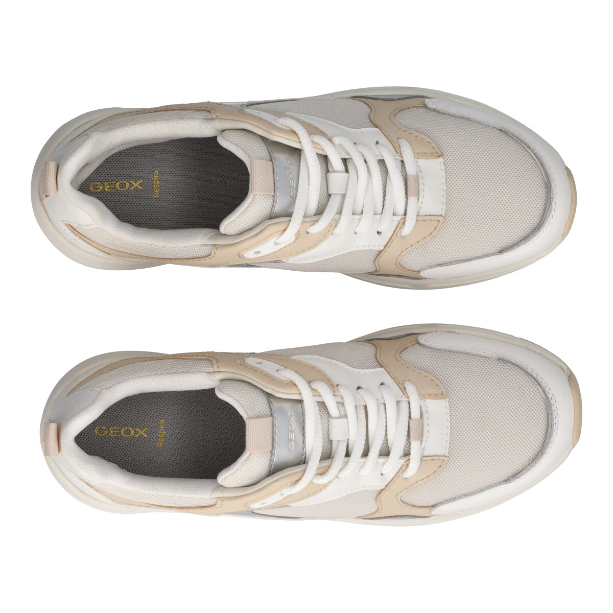 ZARVIA Sneakers Donna Bianche e Beige