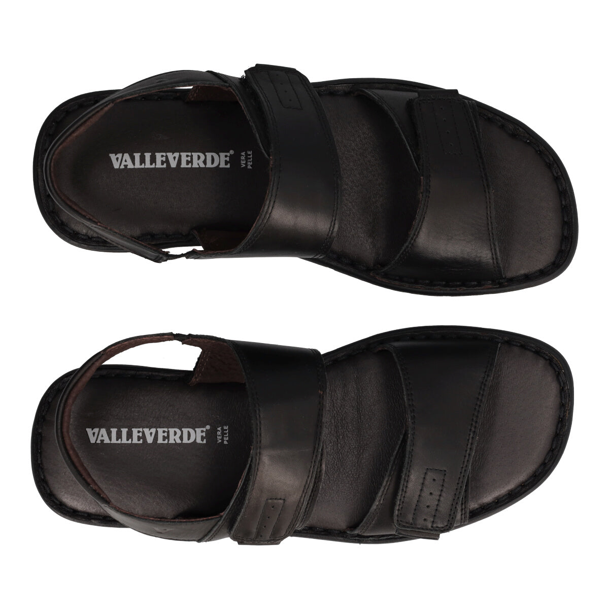 Sandali Uomo Neri in Pelle