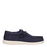 WALLY STRETCH CANVAS Mocassini Slip-on Blu
