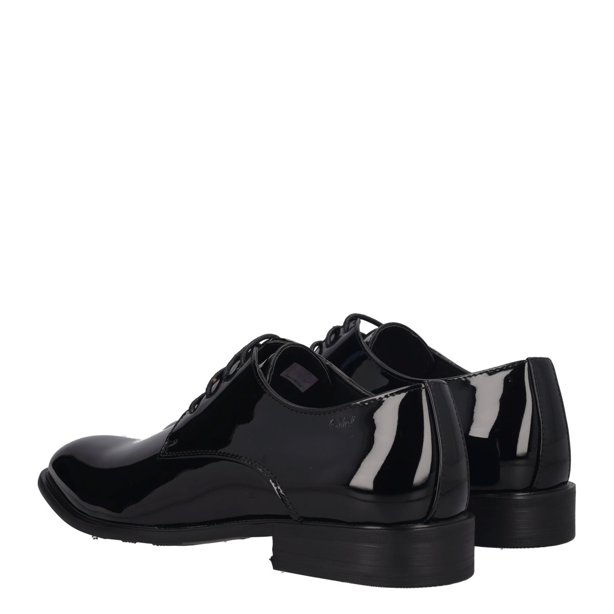 Stringate Uomo Nere in Vernice