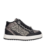Sneakers Alte Bambina Nere, Argento e Animalier