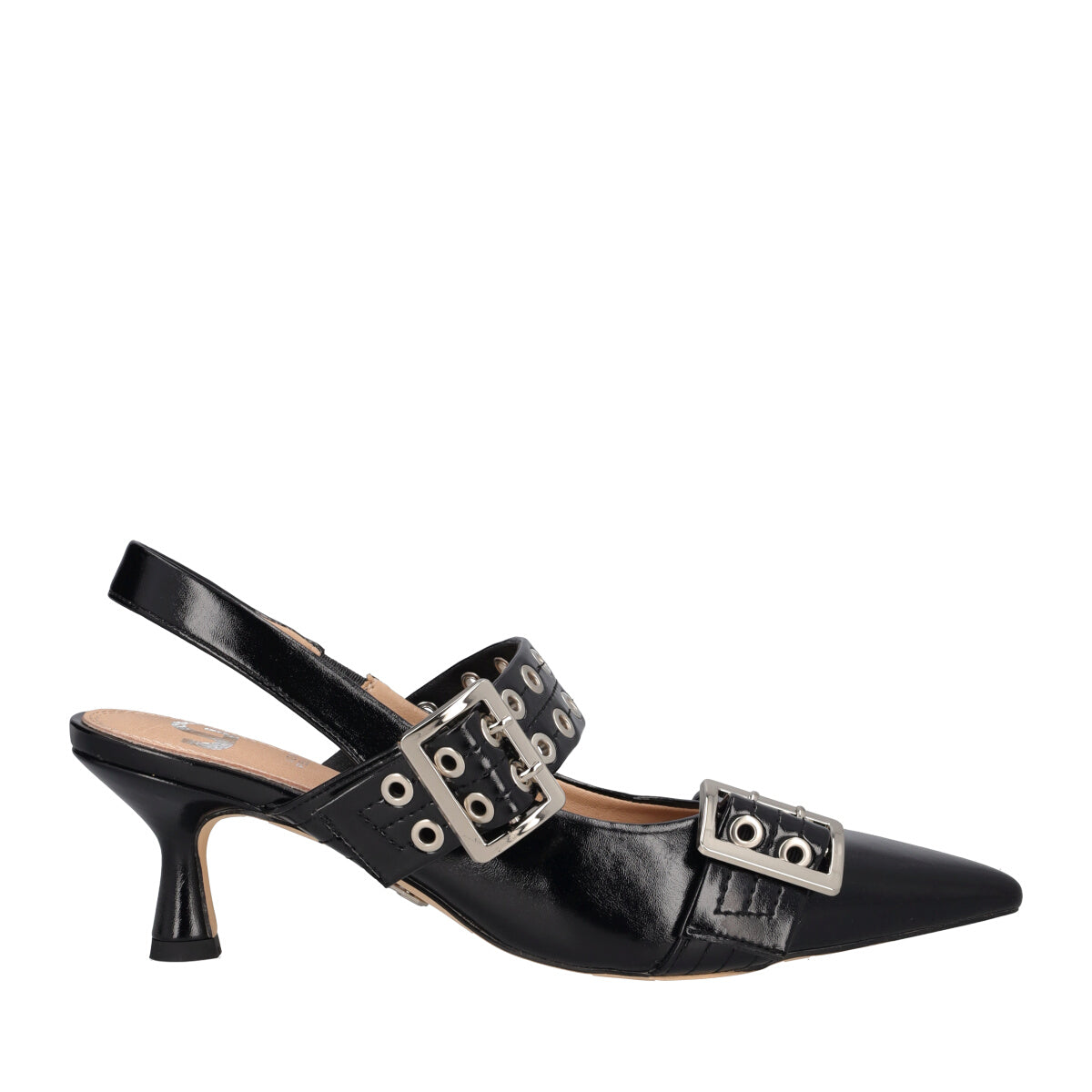 Slingback Donna Nere Lucide