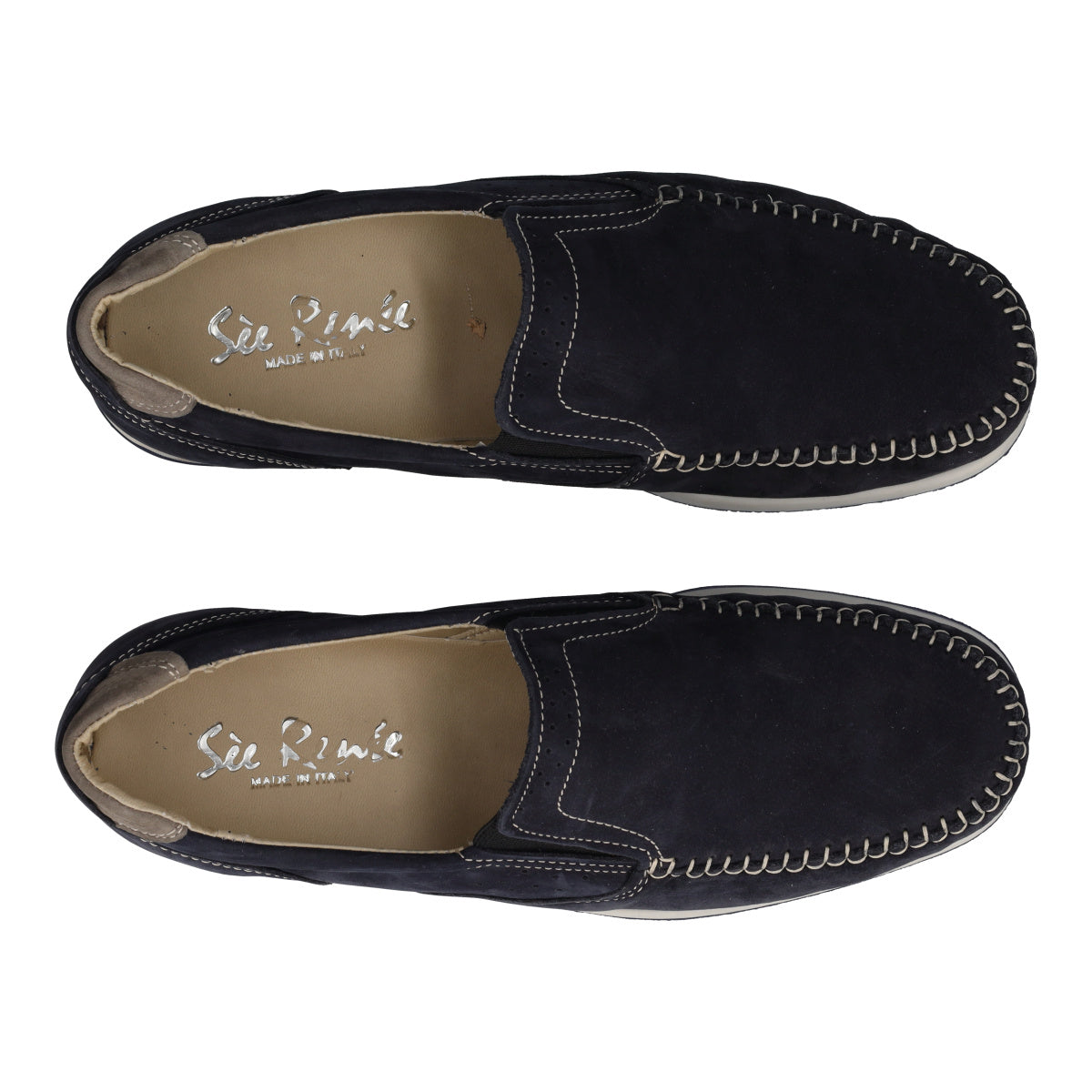 Mocassini Comfort Uomo Blu in Pelle