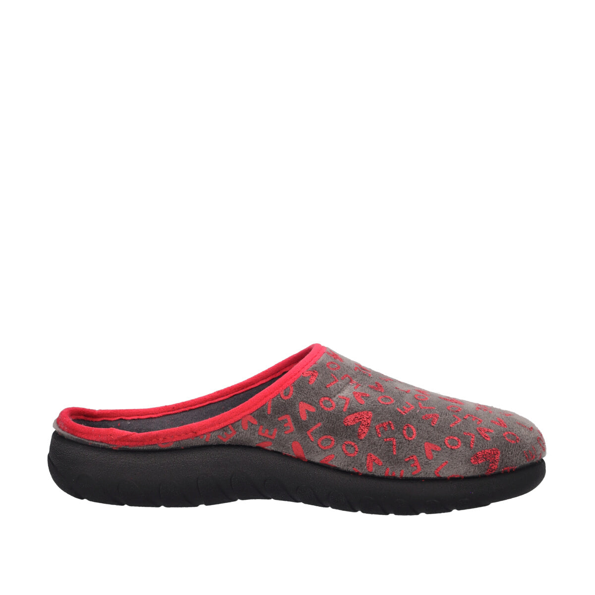 Ciabatte Casa Donna Grigie e Rosse
