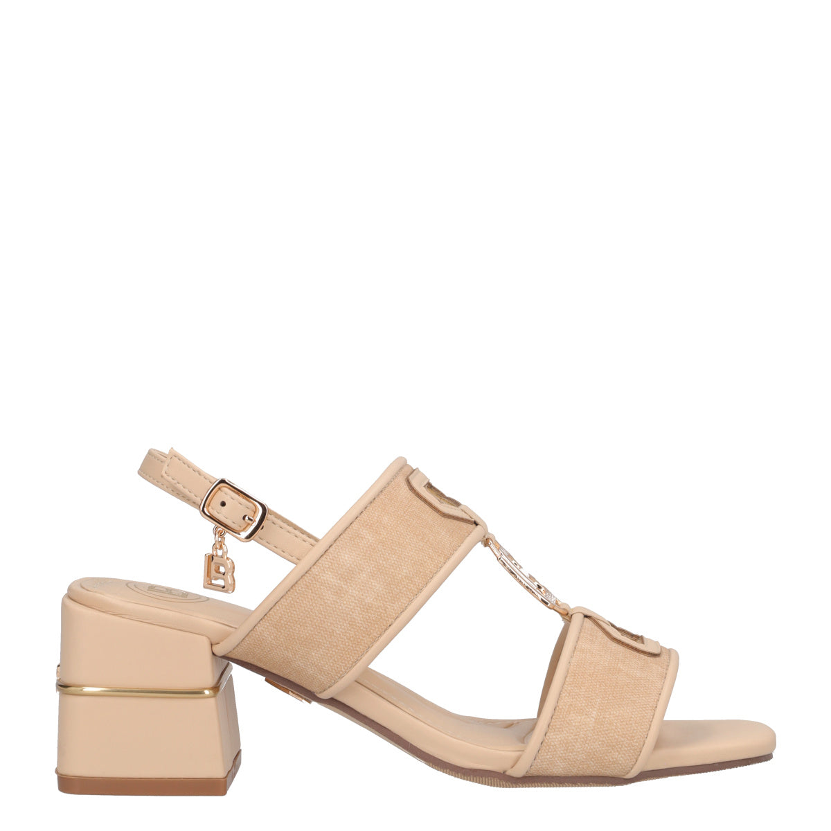 Sandali con Tacco Donna Beige