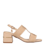 Sandali con Tacco Donna Beige