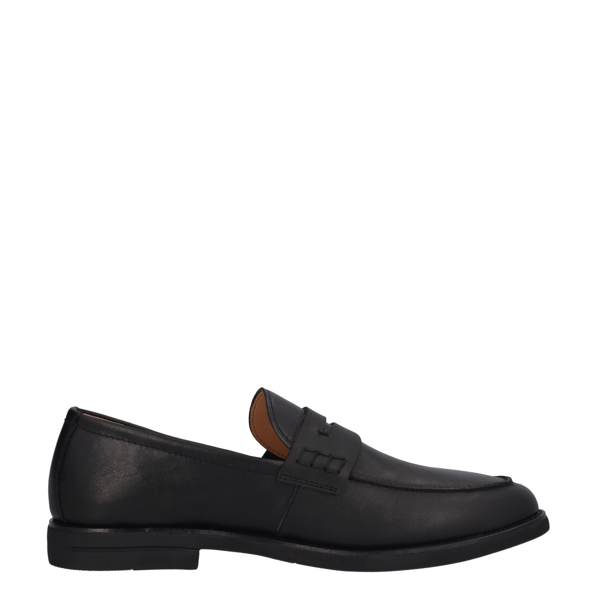 CALVIN 9 Mocassini Uomo Neri in Pelle