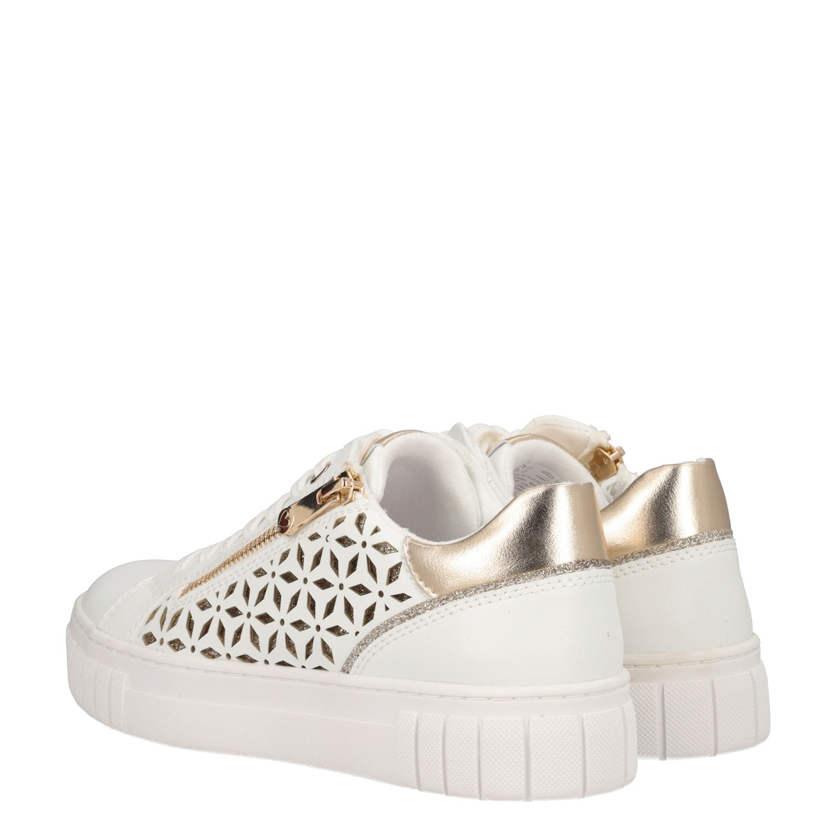 Sneakers Donna Bianche e Oro