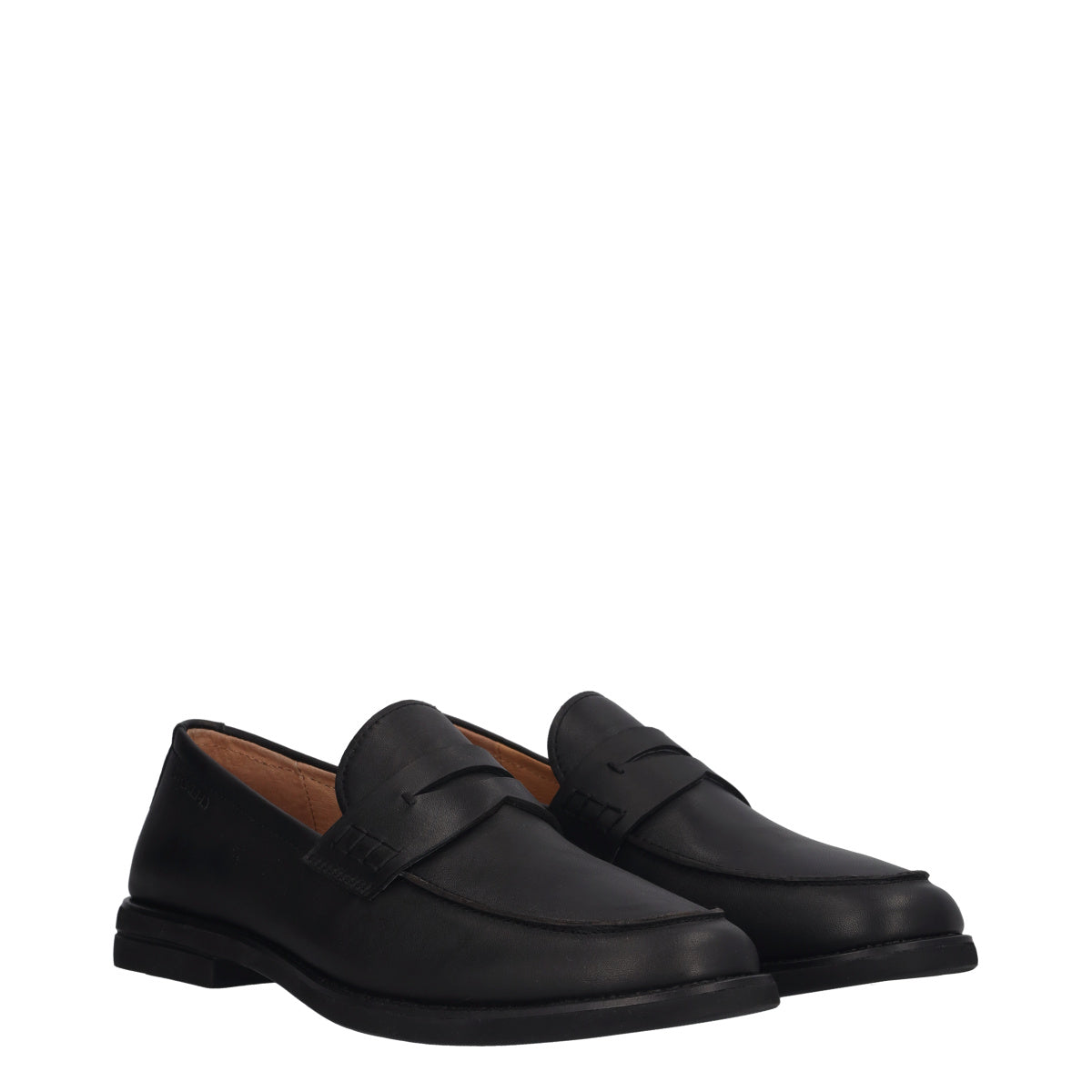 CALVIN 9 Mocassini Uomo Neri in Pelle
