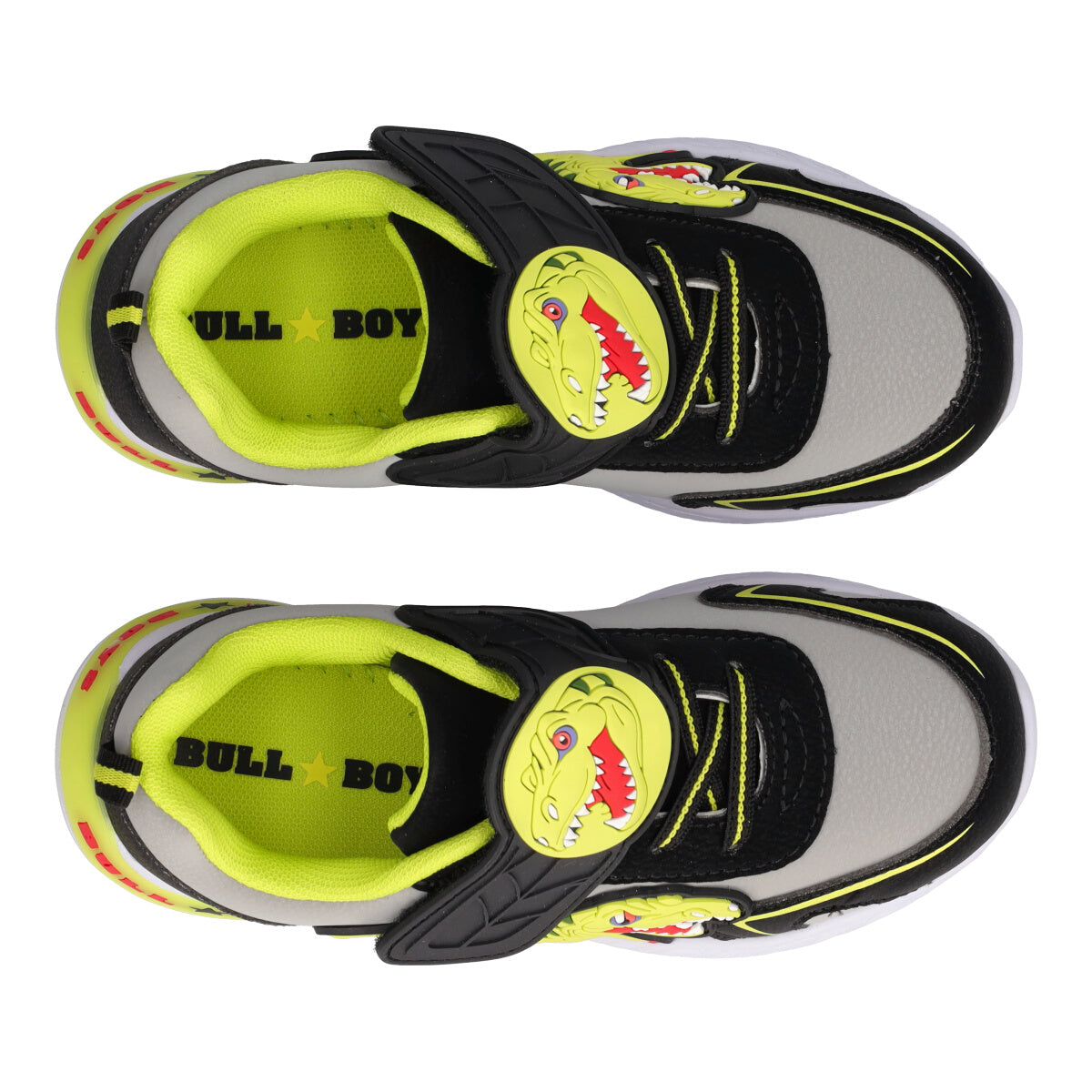 VELOCIRAPTOR Sneakers Bambino Gialle, Grigie e Nere con Luci