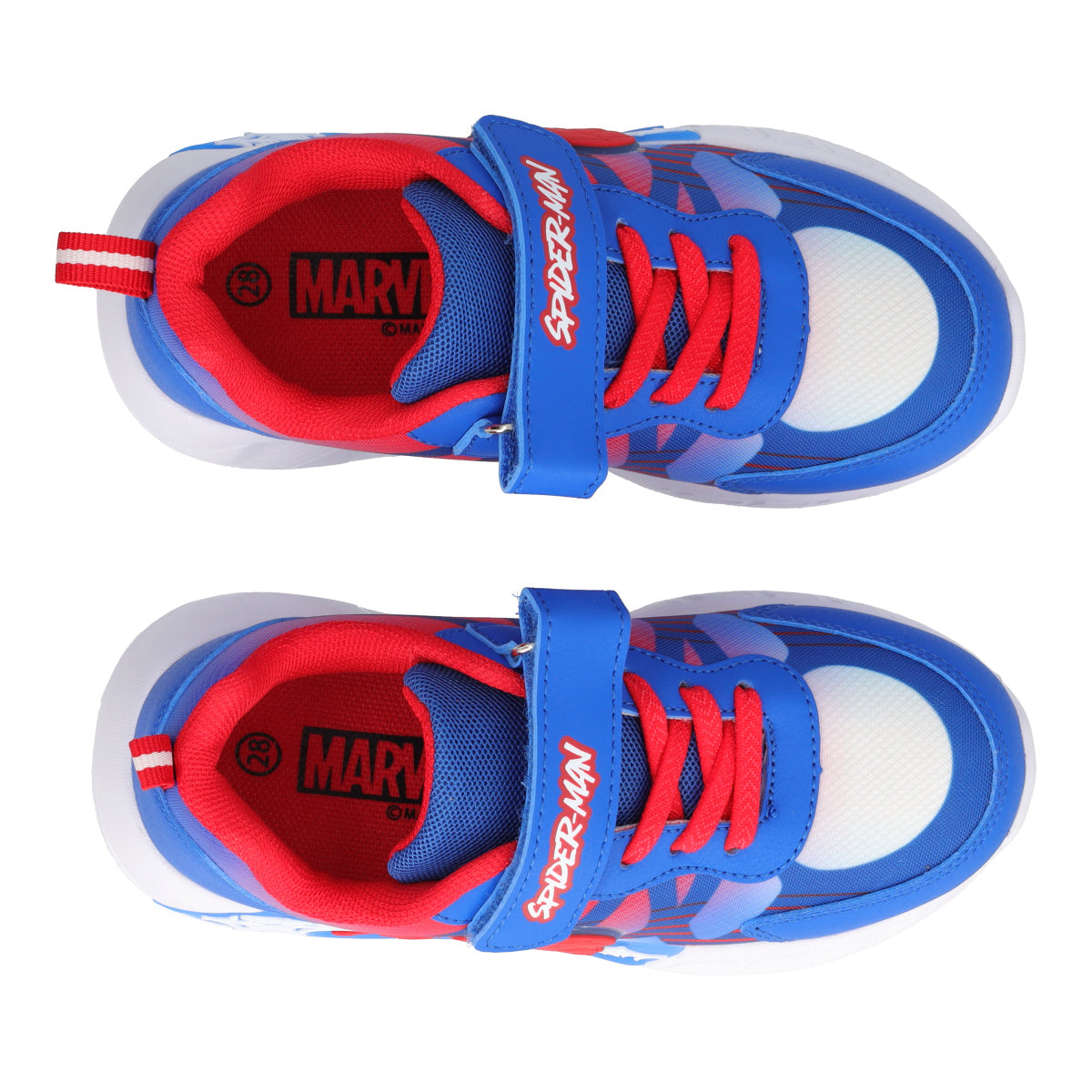 Sneakers Bambino SpiderMan Blu e Rosse con Luci