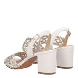 Sandali con Tacco Donna Bianche