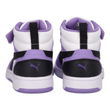 REBOUND V6 MID AC PS Sneakers Bambina Lilla, Bianche e Nere