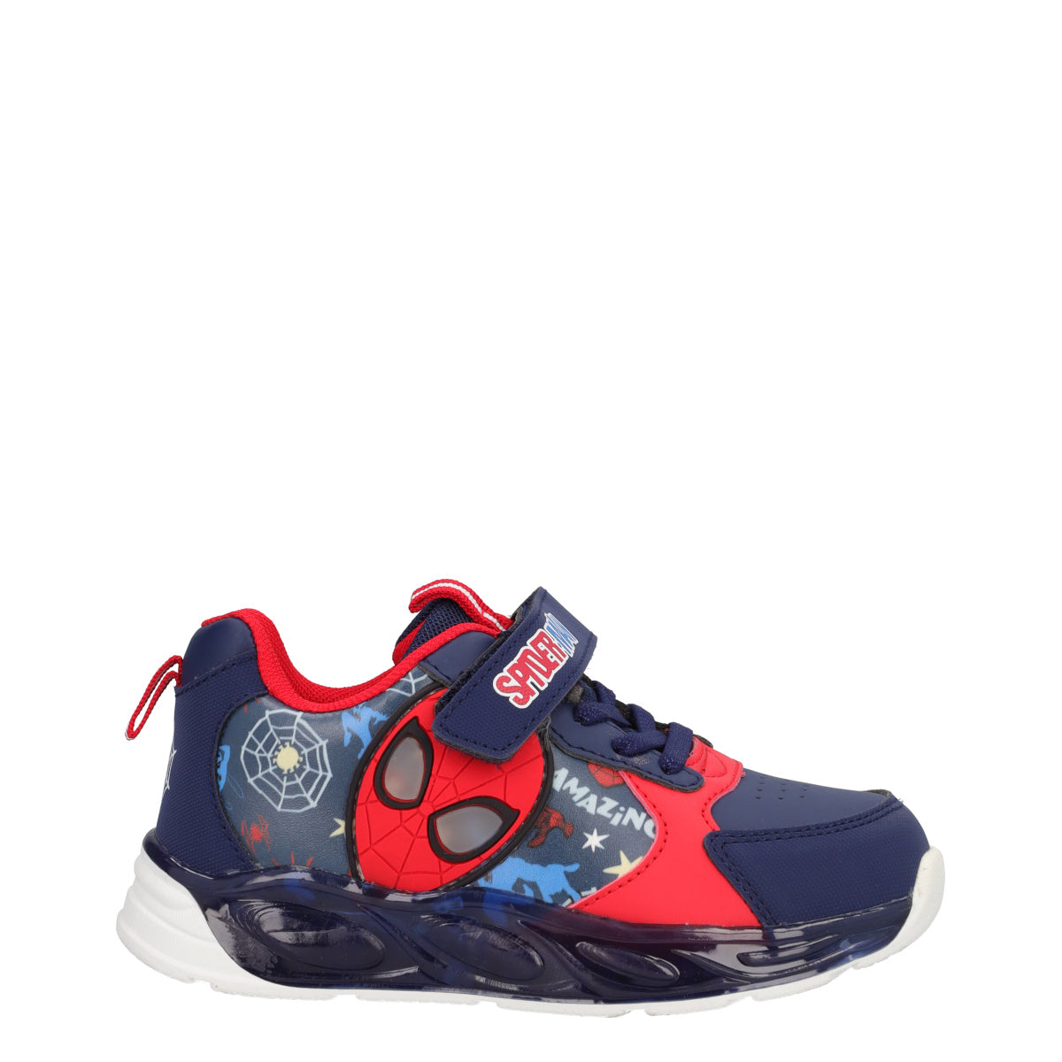 Sneakers Bambini Rosse e Blu - Spiderman con Luci