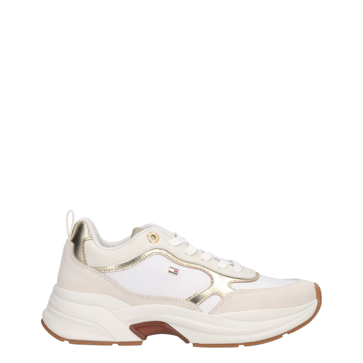 TH CHUNKY RUNNER METALLIC Sneakers Donna Bianche