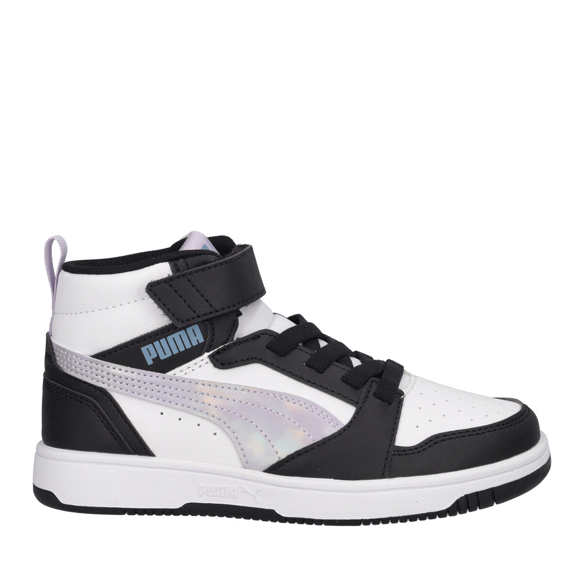 REBOUND V6 MID Sneakers Junior Lilla, Bianche e Nere