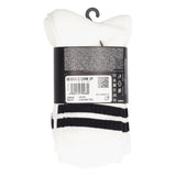3S ESS C CRW 3P Calze Unisex Bianche