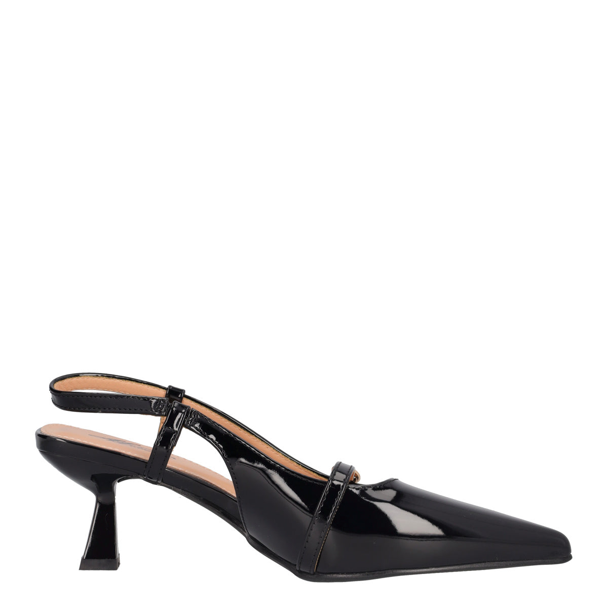 Slingback Donna Nere in Vernice