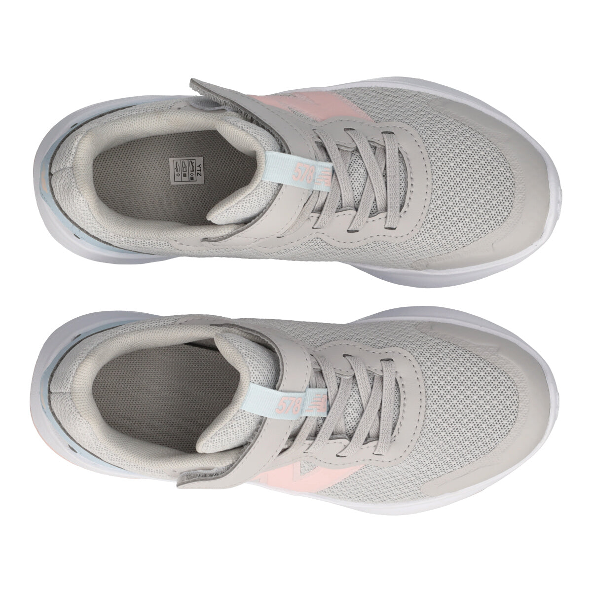 578 Sneakers Bambina Grigie e Rosa