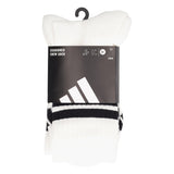 3S ESS C CRW 3P Calze Unisex Bianche