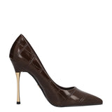 Décolleté Donna Marrone - Tacco 10 cm