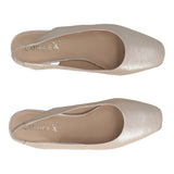 Slingback Comfort Donna Taupe Metallizzate