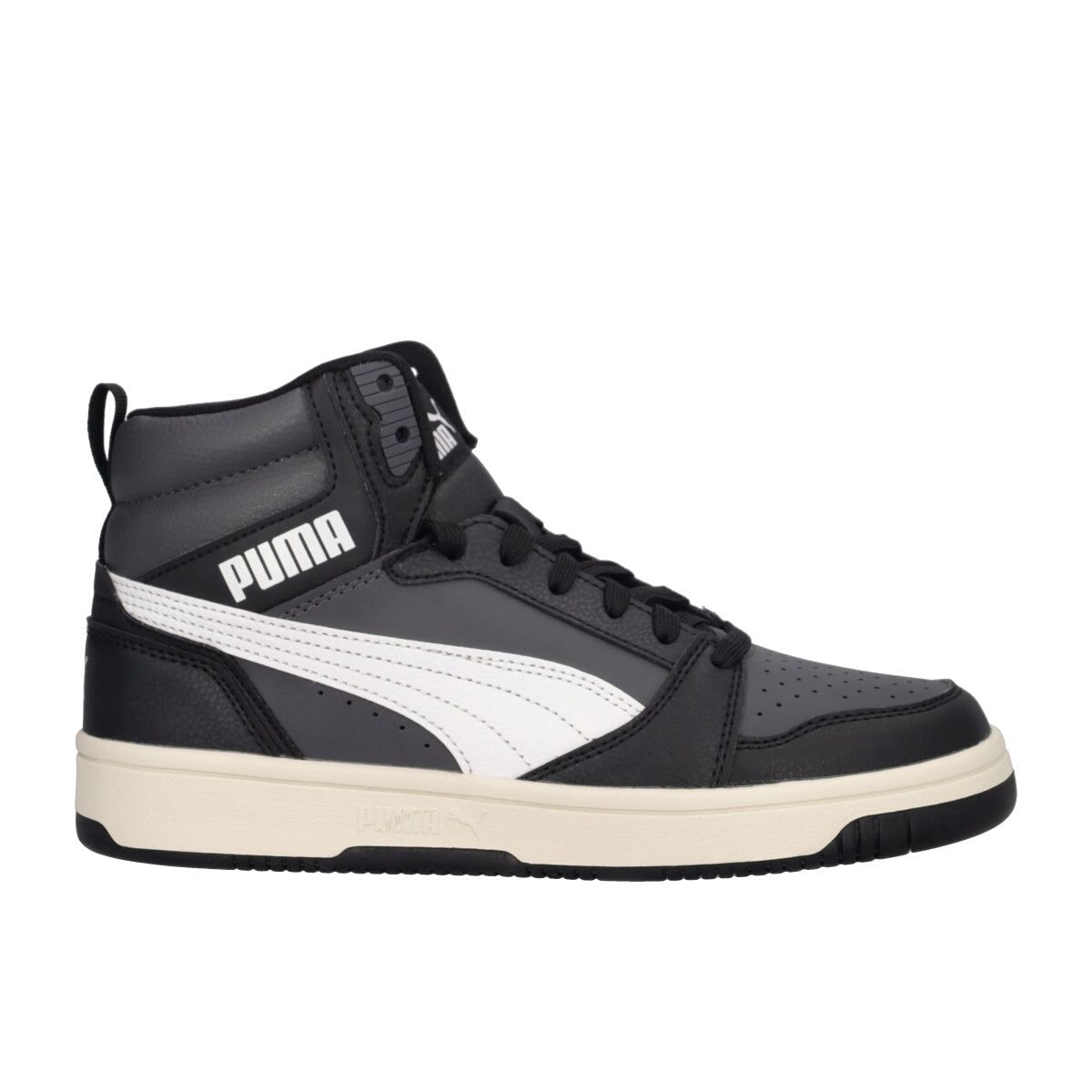 REBOUND V6 MID JR Sneakers Junior Nere e Bianche