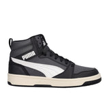REBOUND V6 MID JR Sneakers Junior Nere e Bianche