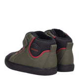 GISLI Sneakers Alta Bambino Verde e Nera