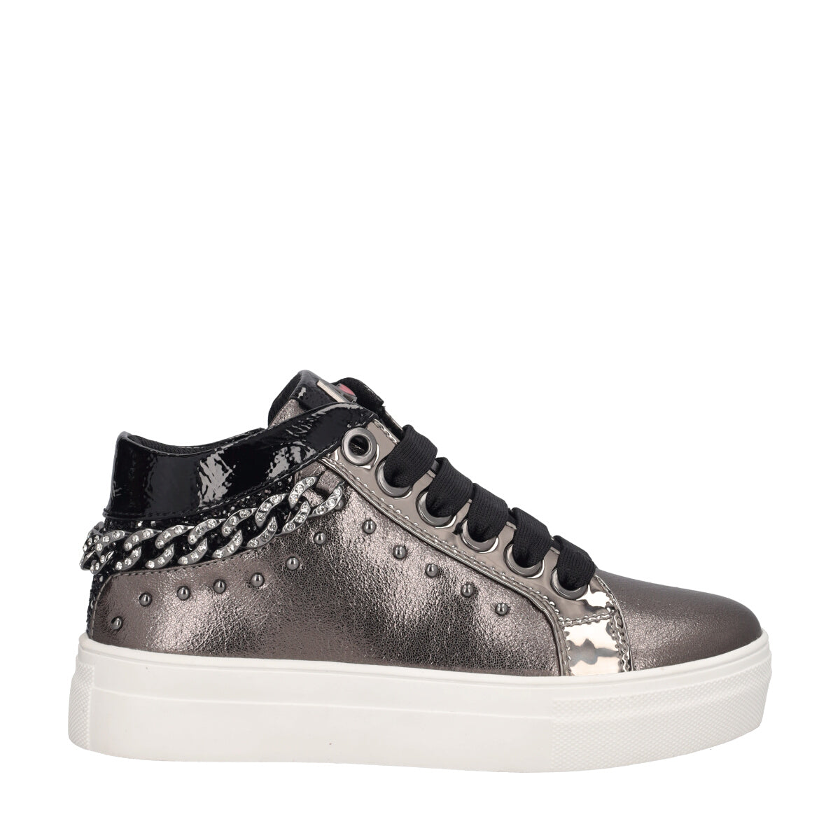 Sneakers Alte Bambina Grigio Fucile