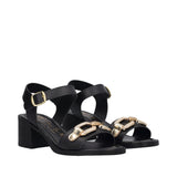 Sandali Donna Neri Tacco Alto 5 cm