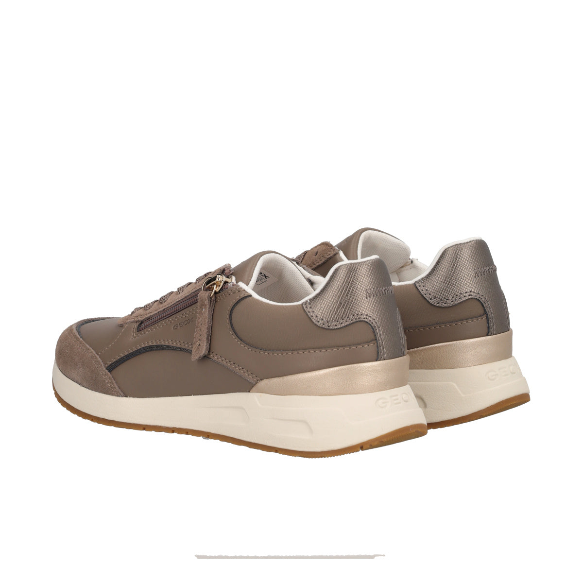 BULMYA Sneaker donna con zip e inserti scamosciati