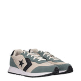 OMEGA TRAINER SUEDE Sneakers Ecru e Verdi