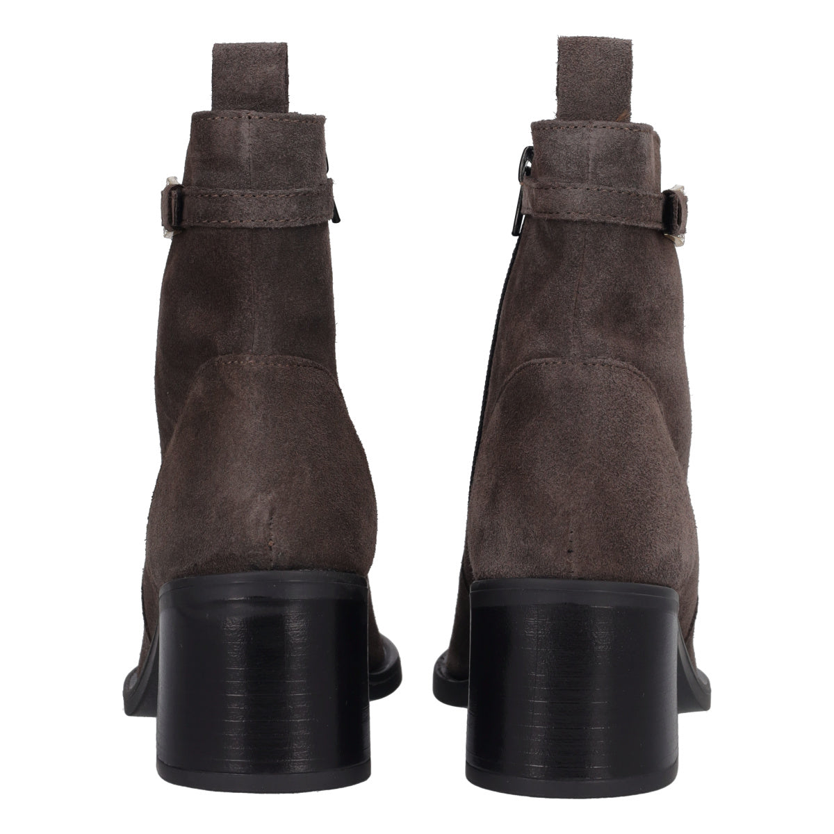 Stivaletti Donna Grigie in Camoscio Tacco 6 cm