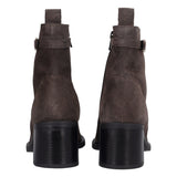 Stivaletti Donna Grigie in Camoscio Tacco 6 cm