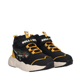 T-REX MID Sneakers Alte Bambino Nere e Gialle