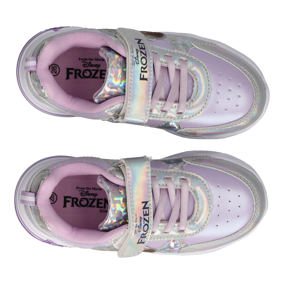 Sneakers Bambina Frozen Argento e Lilla