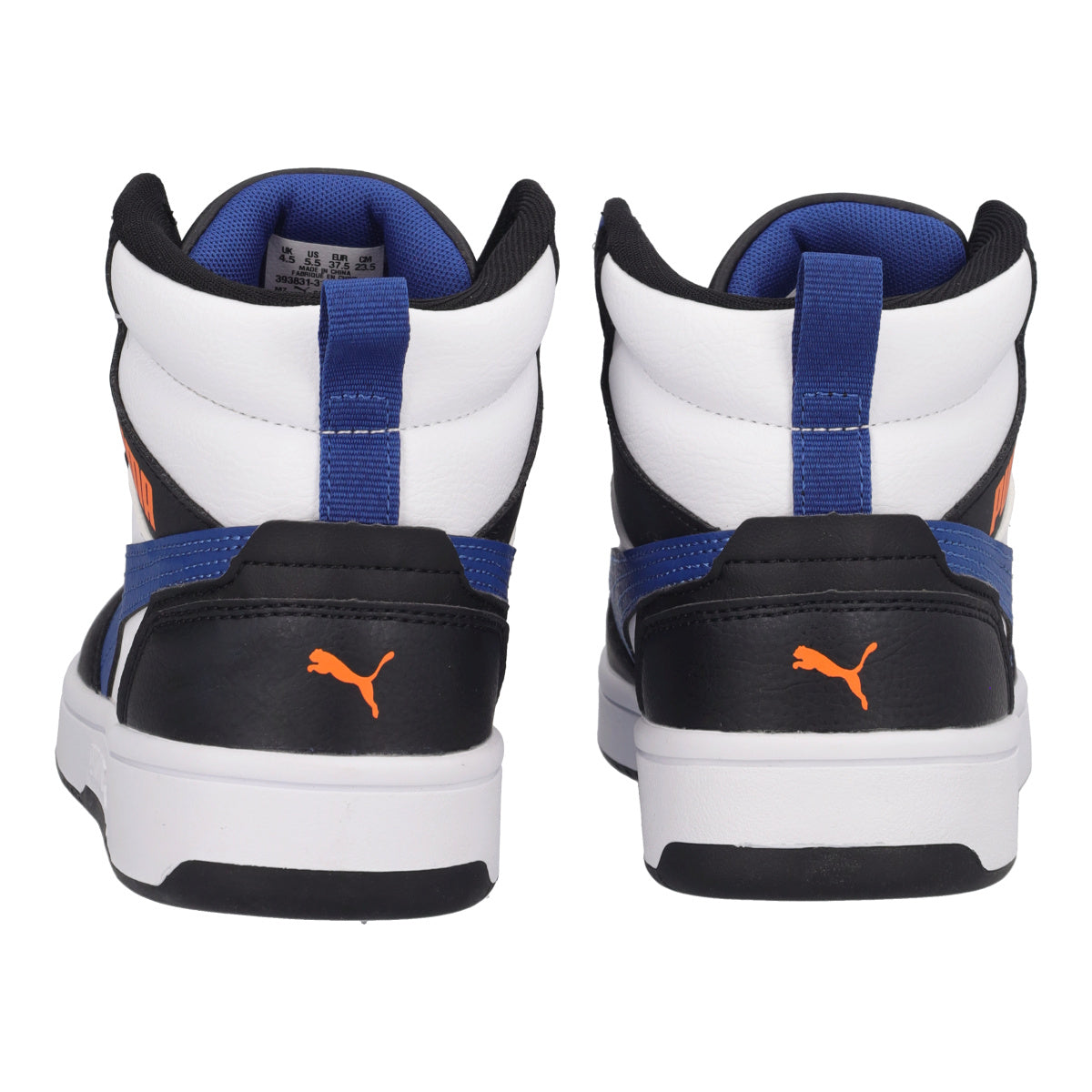 REBOUND V6 MID JR Sneakers Bambino Bianche, Nere e Blu