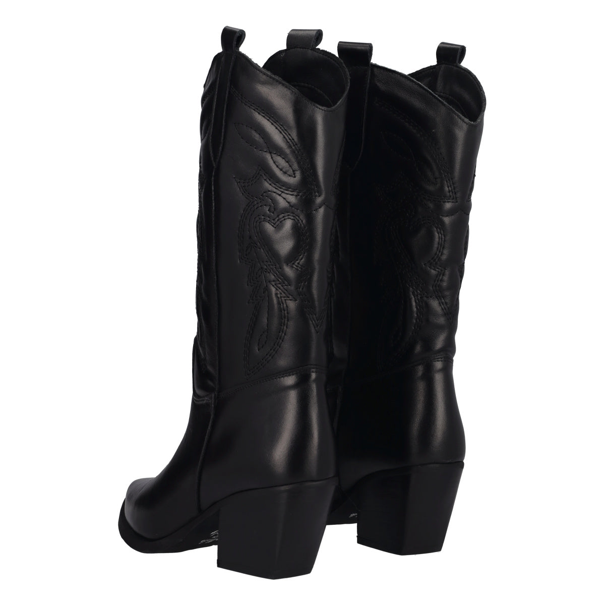 Stivali Texani Donna Neri in Pelle