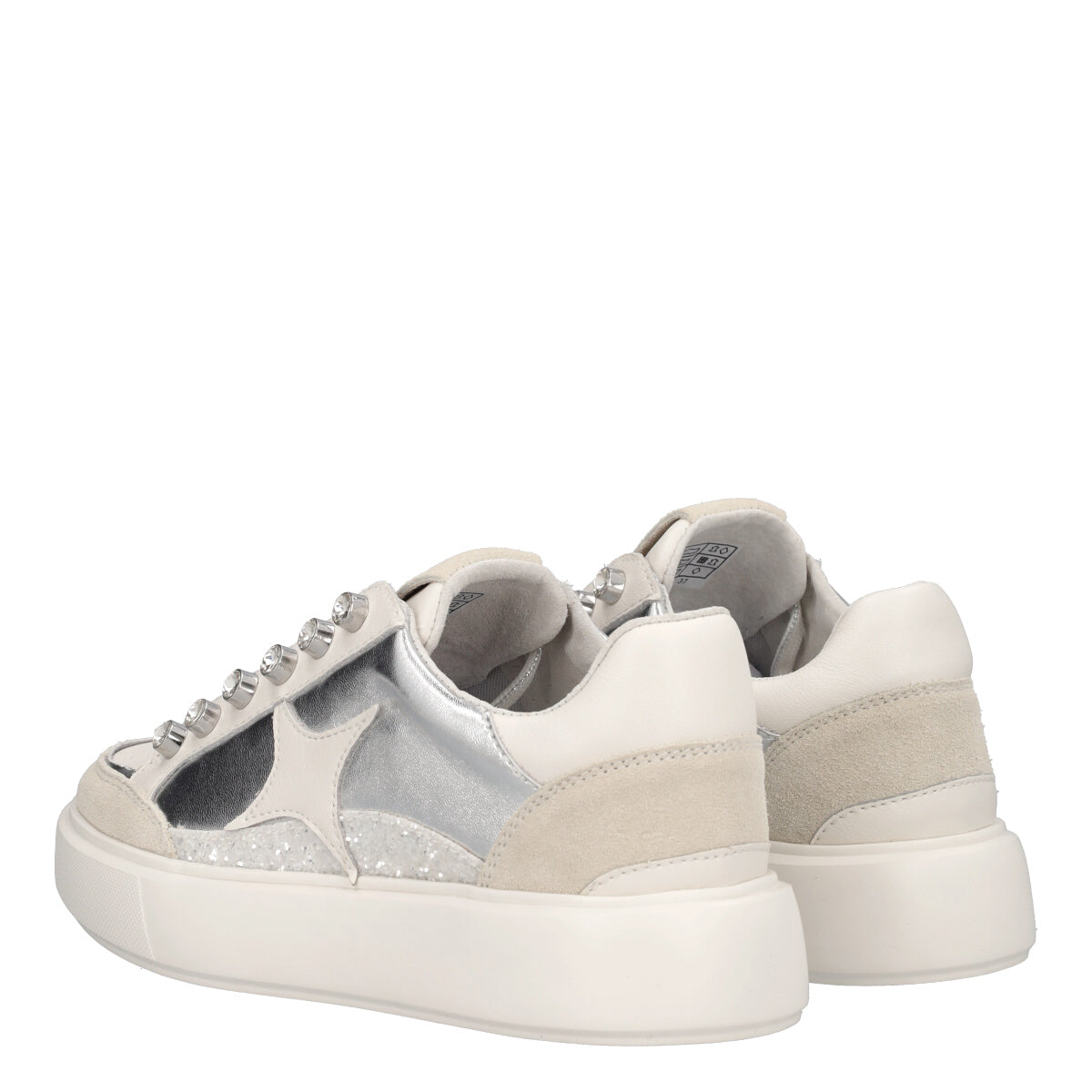 Sneakers Donna Bianche e Argento