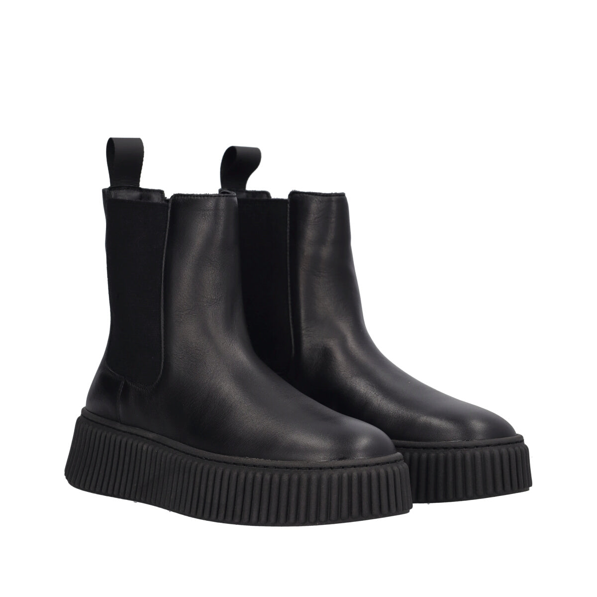 SURF Stivaletti Donna Neri in Pelle