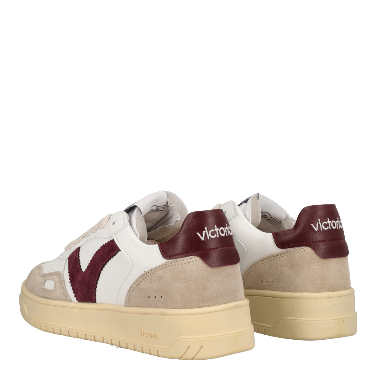 Sneakers Donna Bianche, Beige e Bordeaux