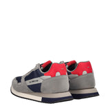 Sneakers Uomo Grigie, Nere e Rosse