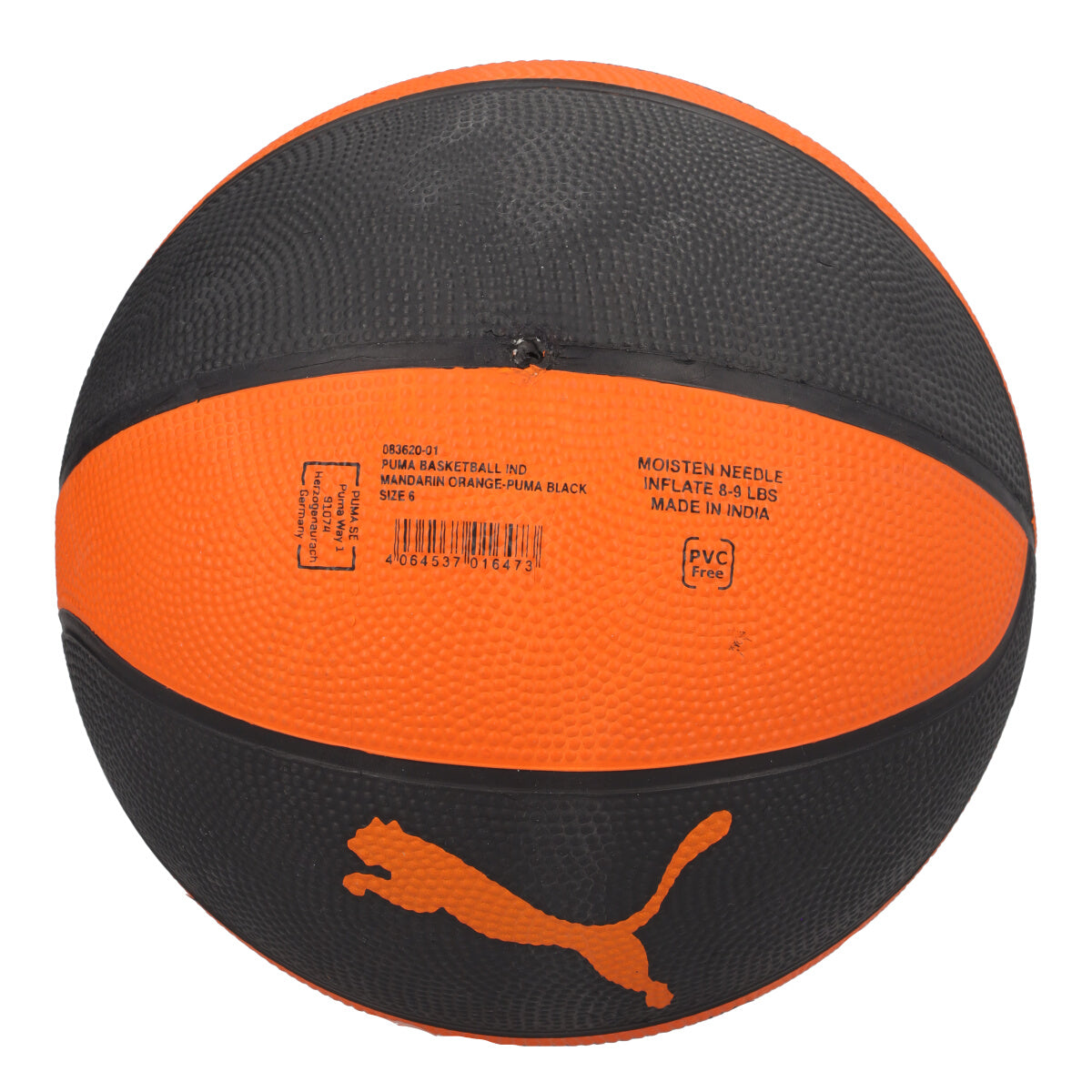 BASKETBALL IND Pallone da Basket Arancione e Nero