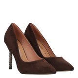 Décolleté Donna Marroni Tacco 10 cm