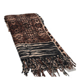 Sciarpa Donna Marrone Animalier