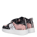 Sneakers Bambina Rosa, Bianche e Nere